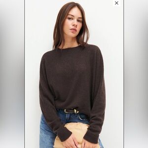 Reformation Cashmere Boyfriend Sweater in color Compost